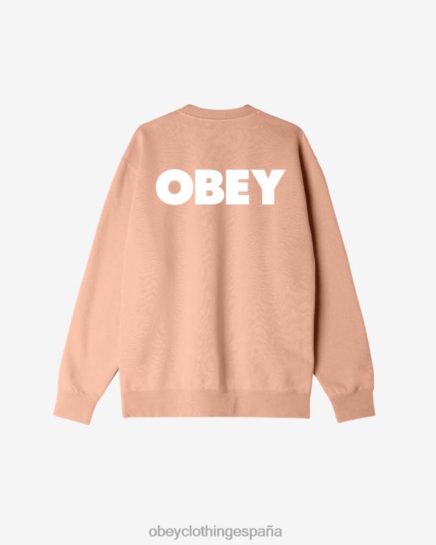 ropa OBEY cuello redondo audaz y pesado parfait de durazno hombres 0RV2P215