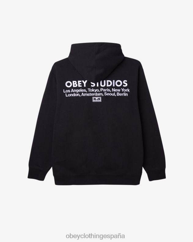 ropa OBEY jersey de estudios negro hombres 0RV2P189