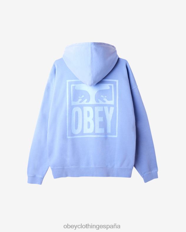 ropa OBEY jersey extrapesado con icono de ojos pigmentados hortensia pigmento hombres 0RV2P196