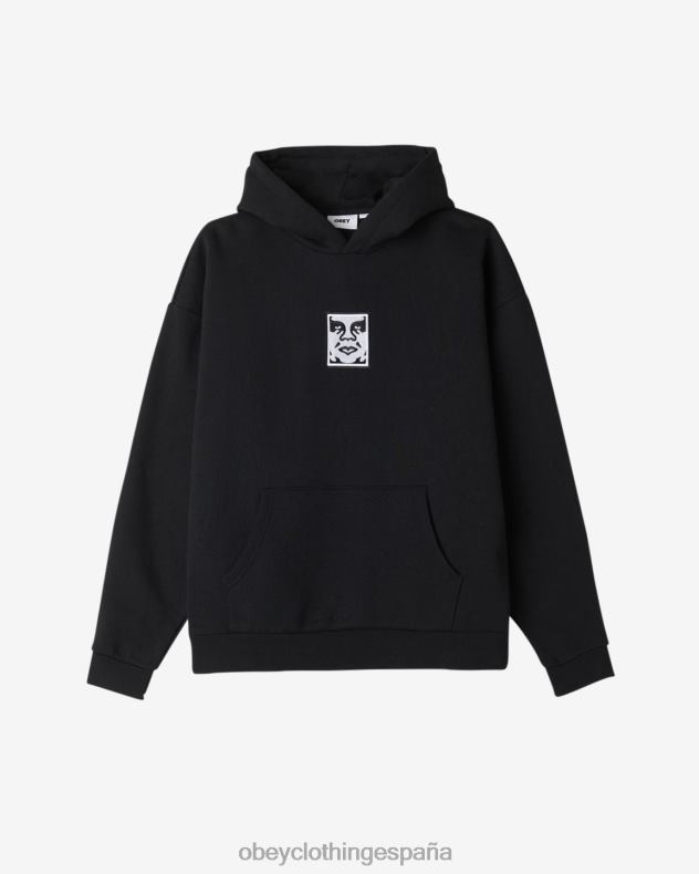 ropa OBEY jersey icon extraheavy ii negro hombres 0RV2P181