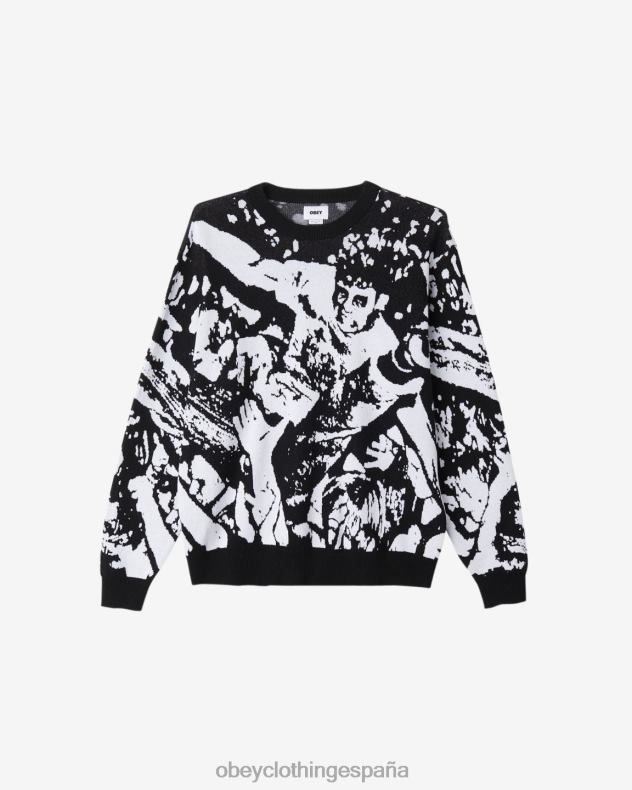 ropa OBEY suéter de surf multitud negro múltiple hombres 0RV2P268