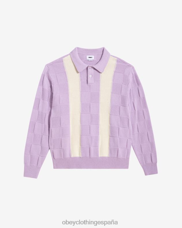 ropa OBEY suéter polo albert pétalos de orquídeas múltiples hombres 0RV2P266