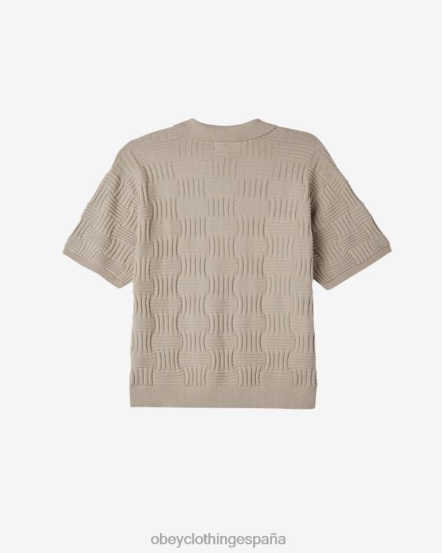 ropa OBEY suéter polo alfred Gris plateado hombres 0RV2P130