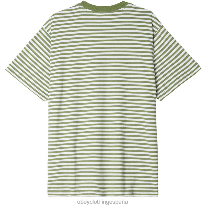 ropa OBEY Camiseta con rayas de ojos de Established Works jade multi hombres 0RV2P795