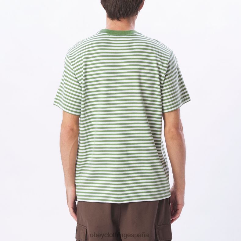 ropa OBEY Camiseta con rayas de ojos de Established Works jade multi hombres 0RV2P795