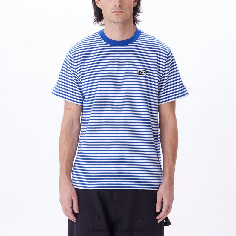 ropa OBEY Camiseta con rayas de ojos de Established Works surf azul multi hombres 0RV2P796