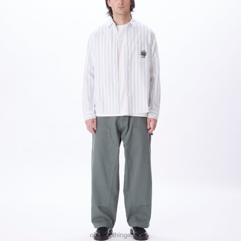 ropa OBEY camisa de lucas bueno gris multi hombres 0RV2P777