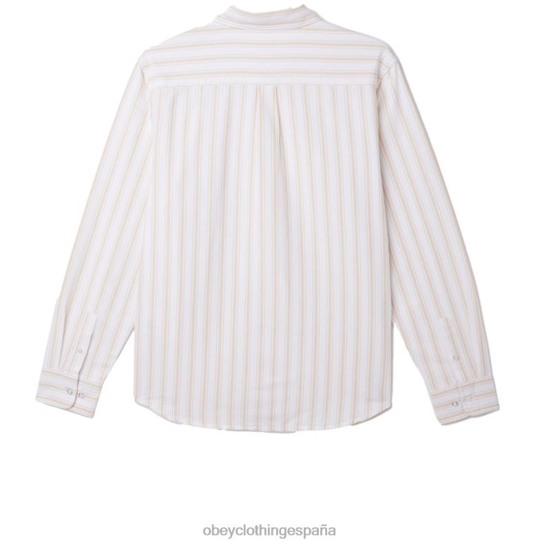 ropa OBEY camisa de lucas crema irlandesa multi hombres 0RV2P778