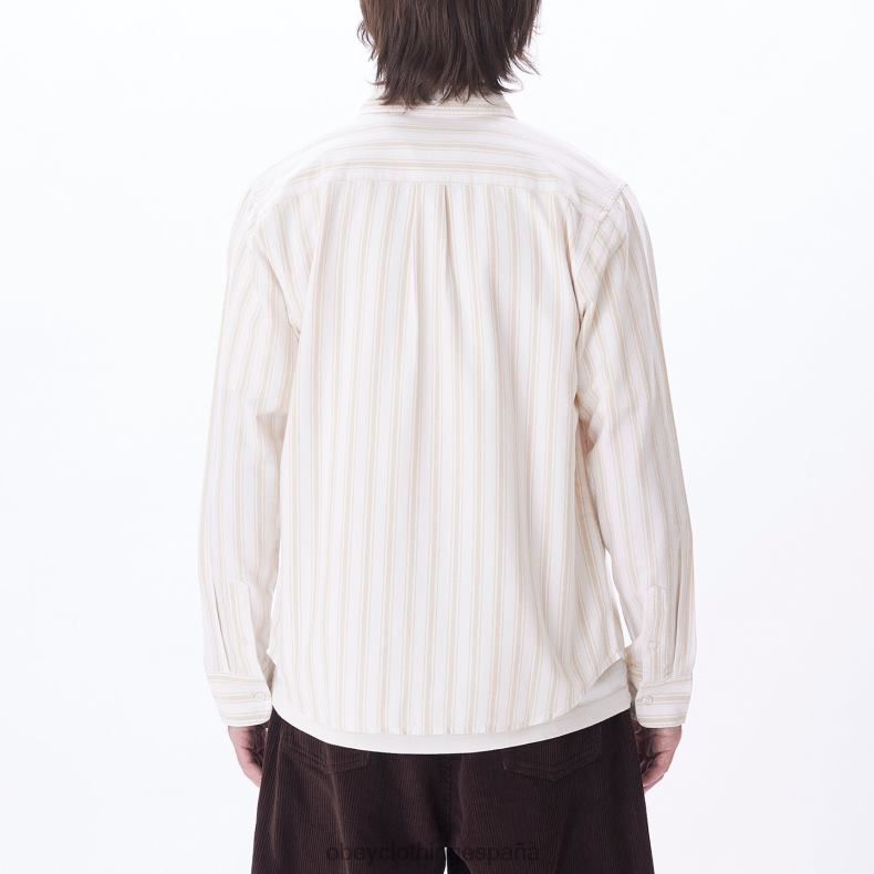 ropa OBEY camisa de lucas crema irlandesa multi hombres 0RV2P778