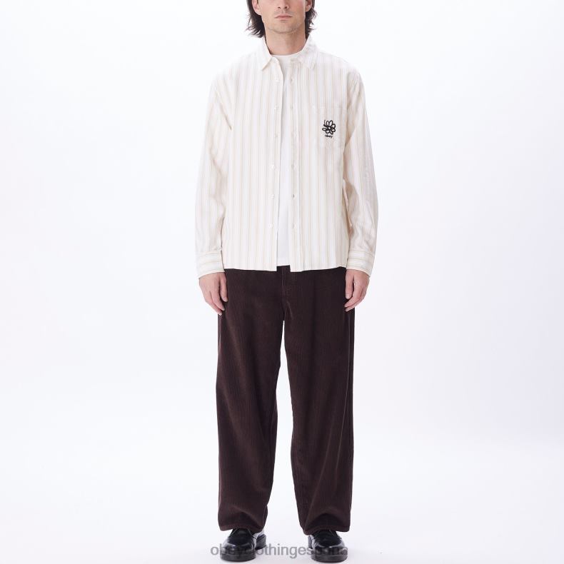 ropa OBEY camisa de lucas crema irlandesa multi hombres 0RV2P778