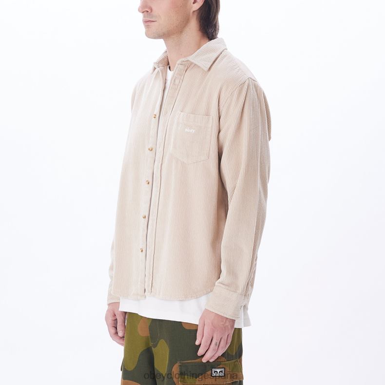 ropa OBEY camisa de millas Gris plateado hombres 0RV2P760