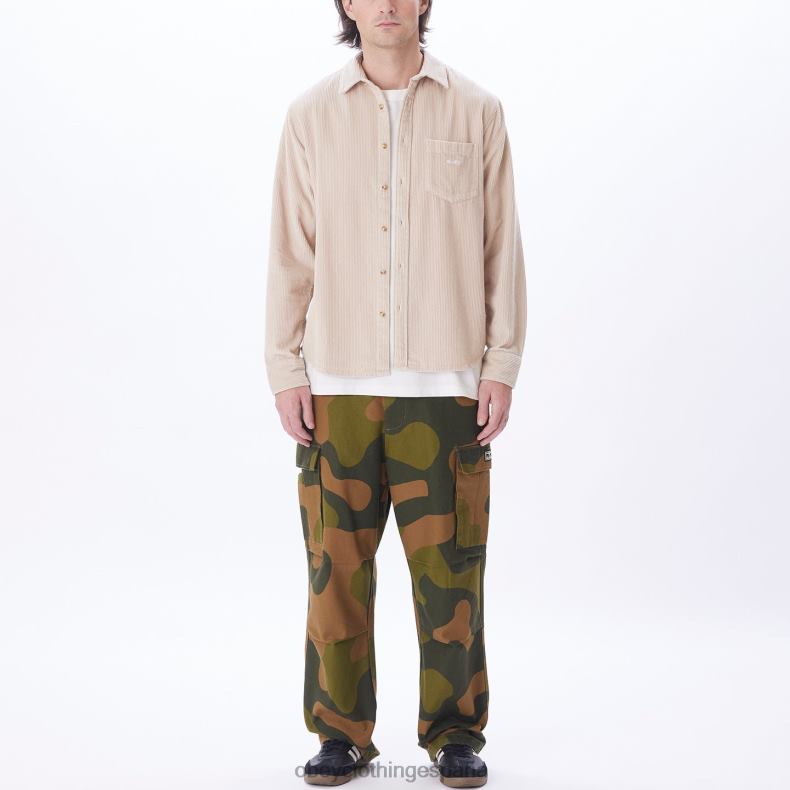 ropa OBEY camisa de millas Gris plateado hombres 0RV2P760