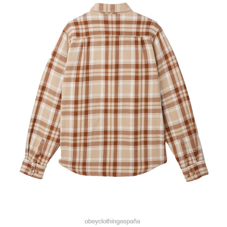 ropa OBEY camisa fred crema irlandesa multi hombres 0RV2P757