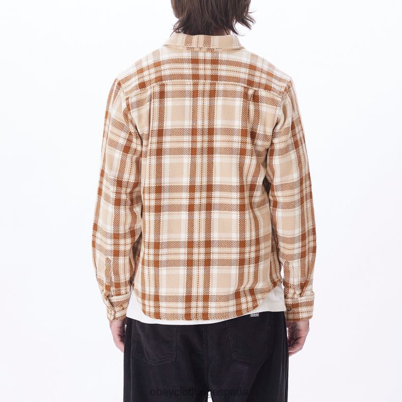 ropa OBEY camisa fred crema irlandesa multi hombres 0RV2P757