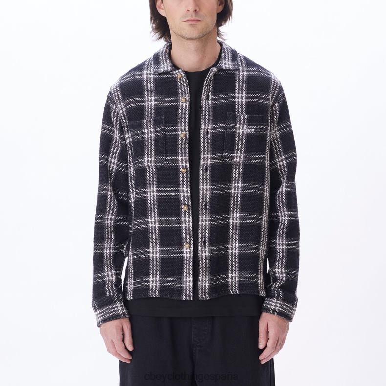 ropa OBEY camisa wes negro múltiple hombres 0RV2P763
