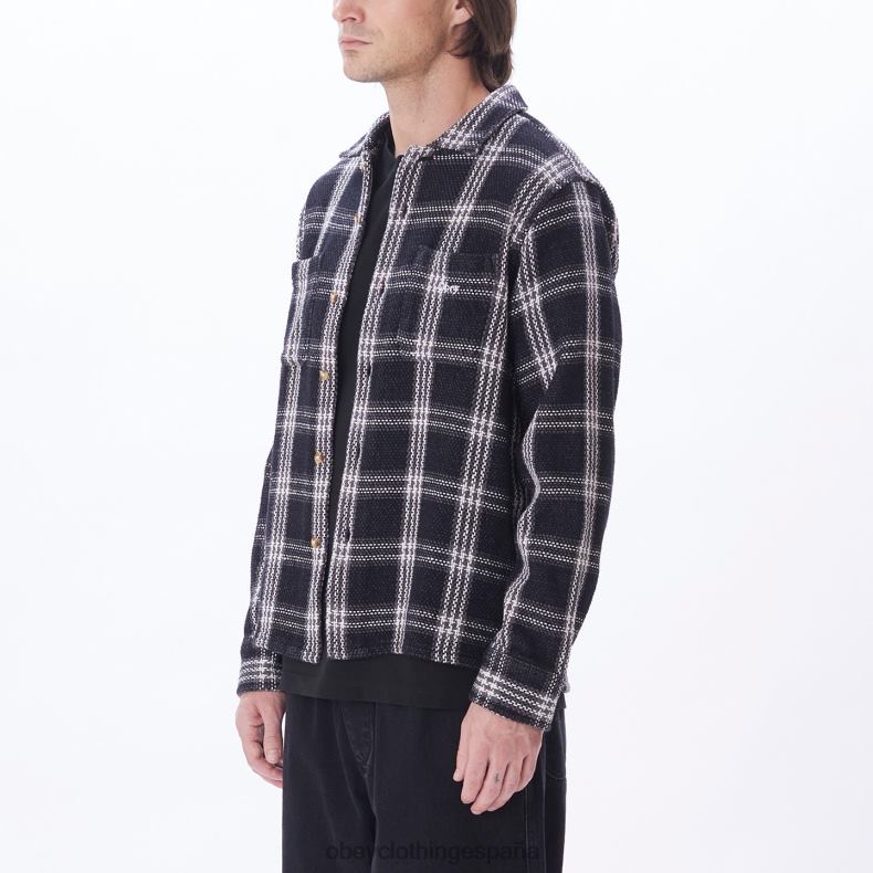 ropa OBEY camisa wes negro múltiple hombres 0RV2P763