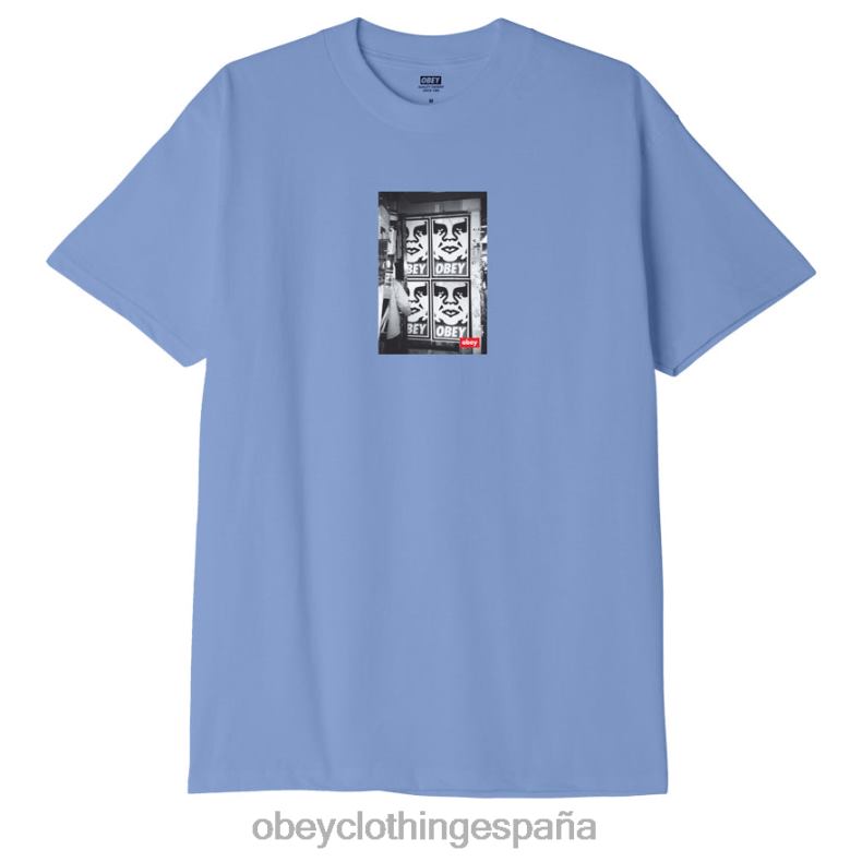 ropa OBEY camiseta clásica con foto de icono lavanda digital hombres 0RV2P892