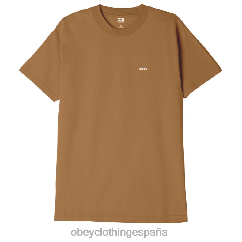 ropa OBEY camiseta clásica de construcción azúcar morena hombres 0RV2P888