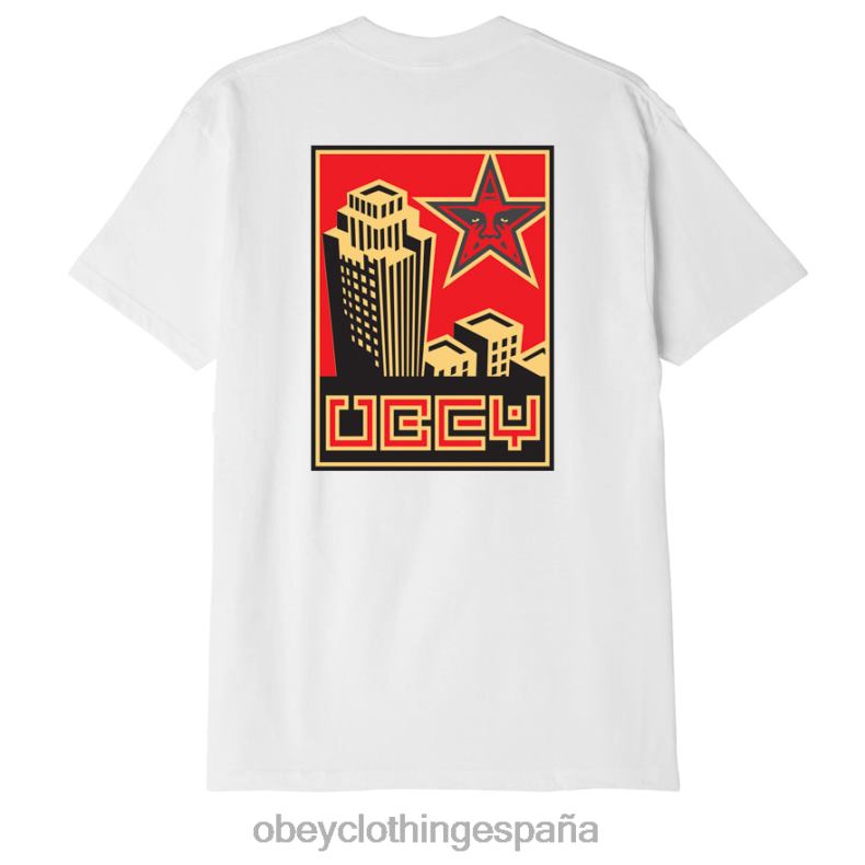 ropa OBEY camiseta clásica de construcción blanco hombres 0RV2P890