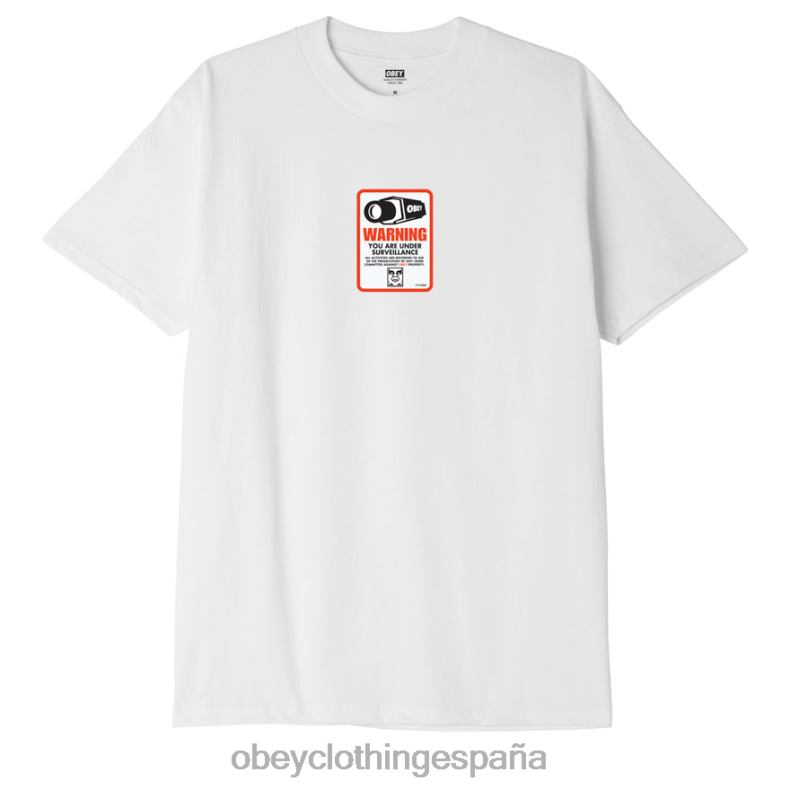 ropa OBEY camiseta clásica de vigilancia blanco hombres 0RV2P898
