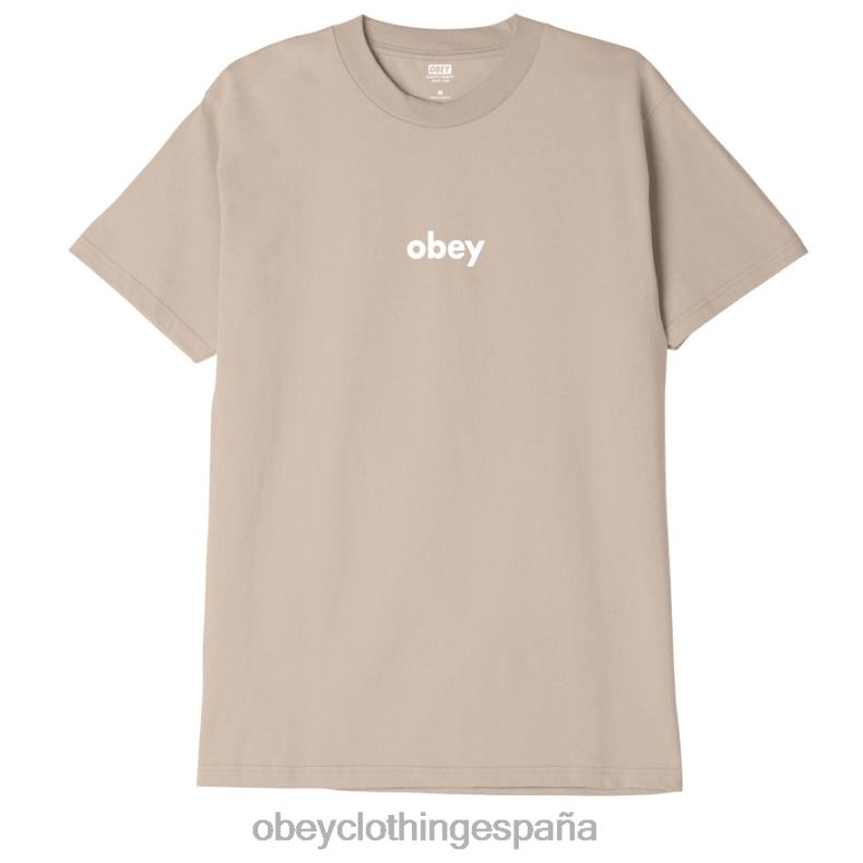 ropa OBEY camiseta clásica minúscula ii arena hombres 0RV2P882