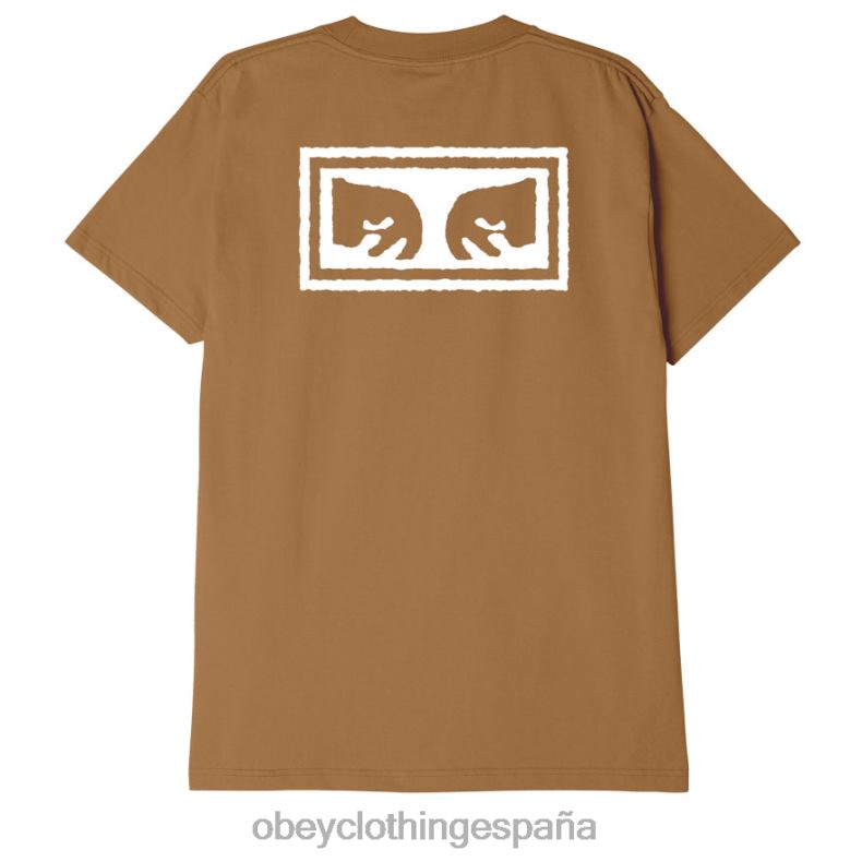 ropa OBEY camiseta clásica ojos 3 azúcar morena hombres 0RV2P877