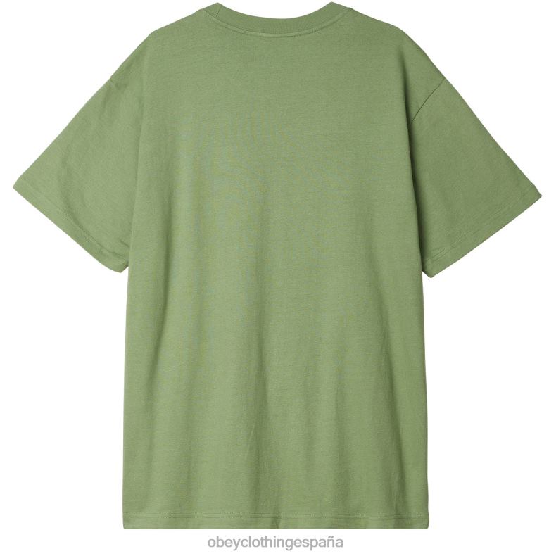 ropa OBEY camiseta de ojos de obras establecidas jade hombres 0RV2P837