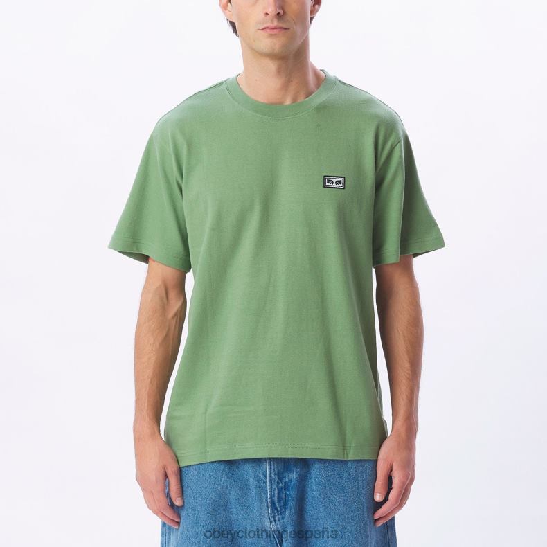 ropa OBEY camiseta de ojos de obras establecidas jade hombres 0RV2P837