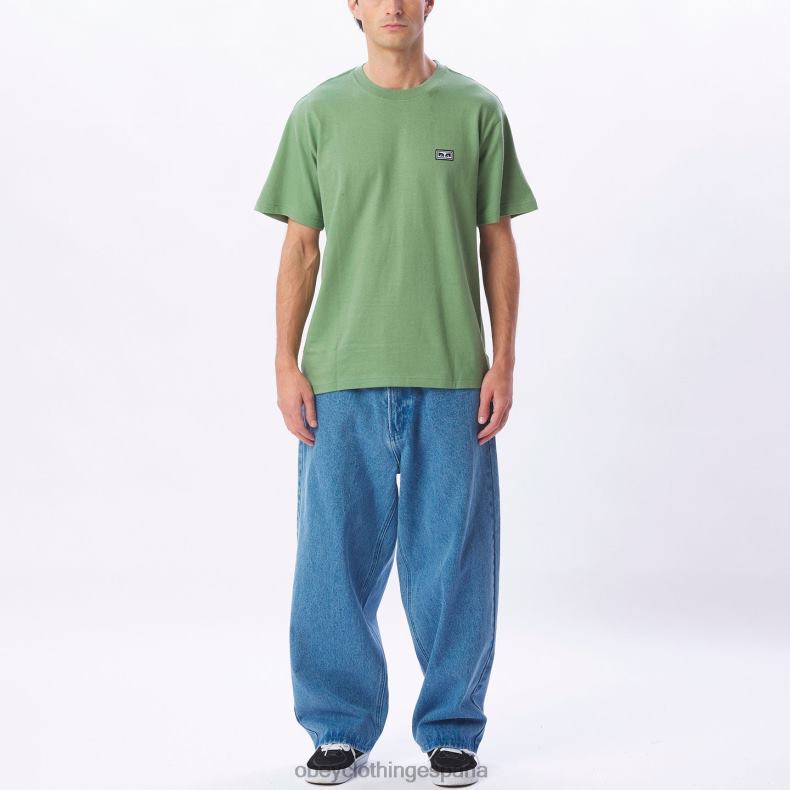 ropa OBEY camiseta de ojos de obras establecidas jade hombres 0RV2P837