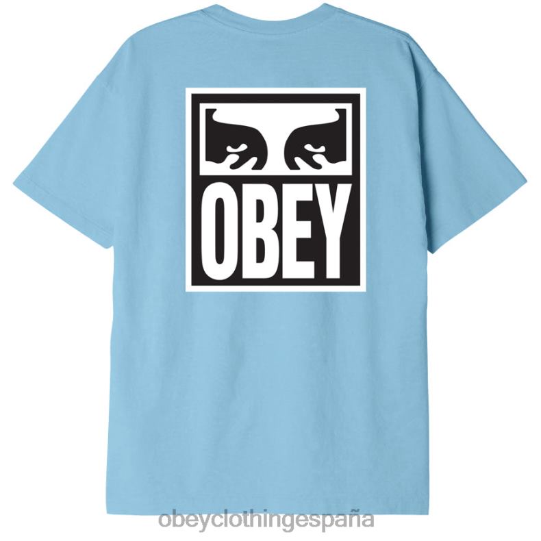 ropa OBEY camiseta de peso pesado Eyes Icon II cielo azul hombres 0RV2P864