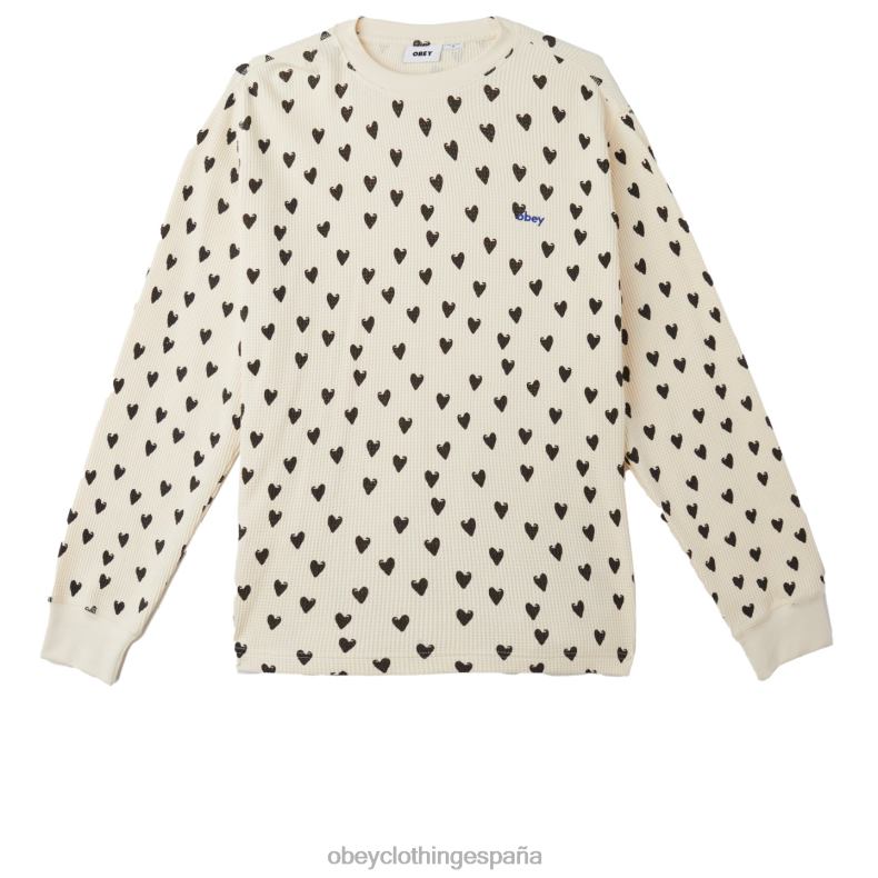 ropa OBEY corazones termicos negro sin blanquear hombres 0RV2P773