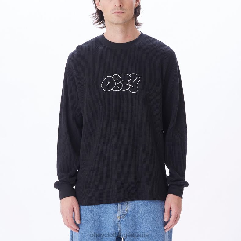 ropa OBEY generacion termica negro digital hombres 0RV2P786