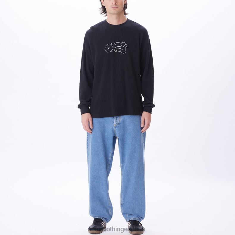ropa OBEY generacion termica negro digital hombres 0RV2P786
