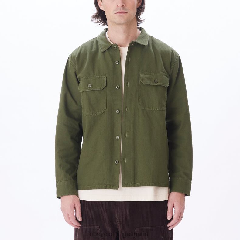 ropa OBEY menos camisa ejército hombres 0RV2P769