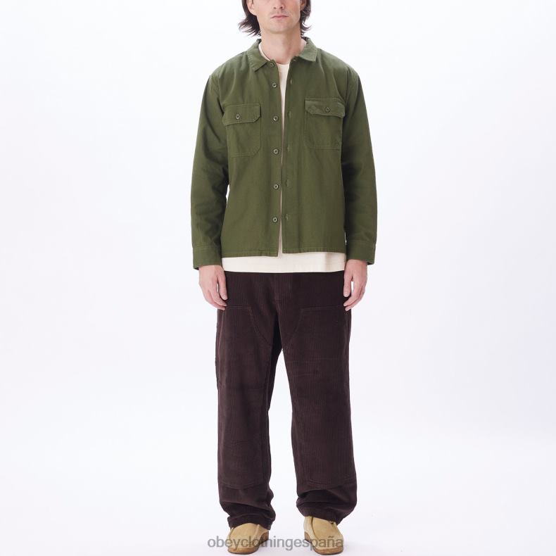 ropa OBEY menos camisa ejército hombres 0RV2P769