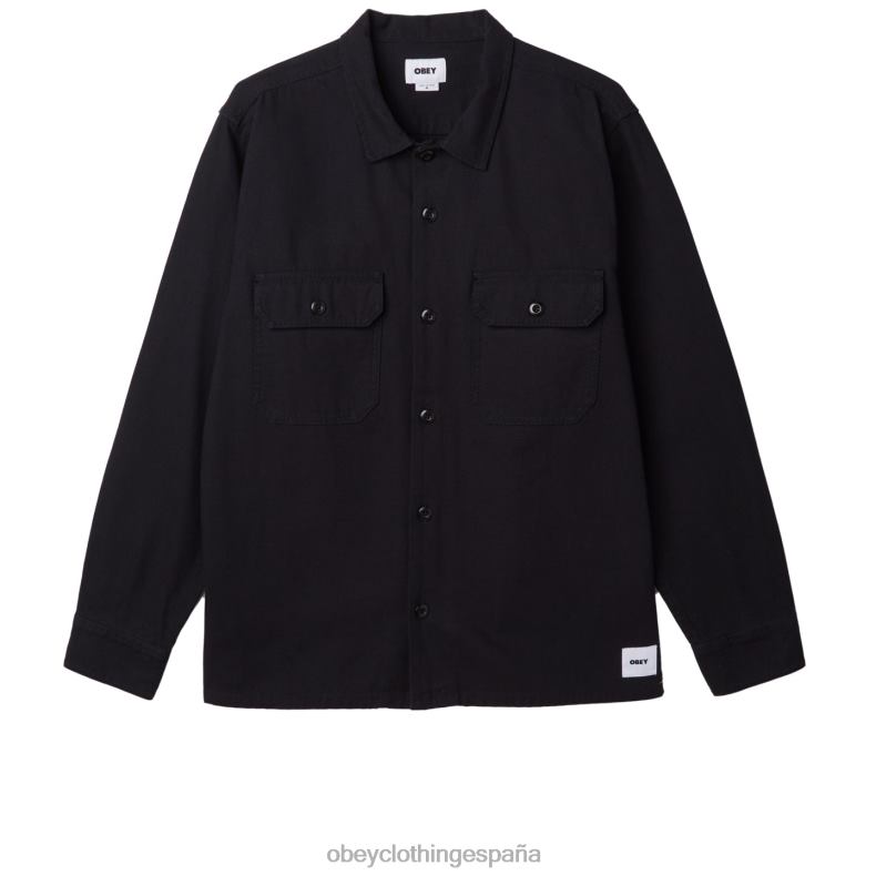 ropa OBEY menos camisa negro hombres 0RV2P770