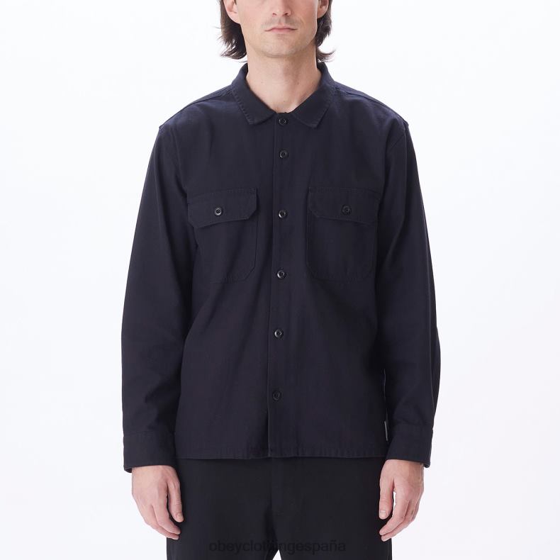 ropa OBEY menos camisa negro hombres 0RV2P770