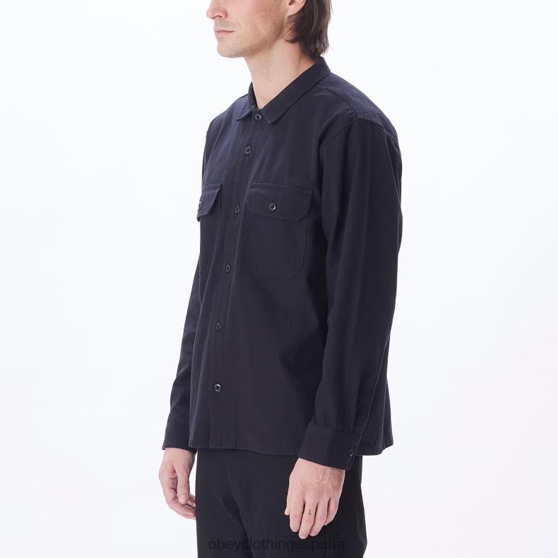 ropa OBEY menos camisa negro hombres 0RV2P770