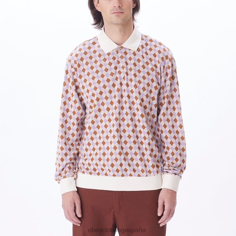 ropa OBEY polo capri jaquard multi sin blanquear hombres 0RV2P785