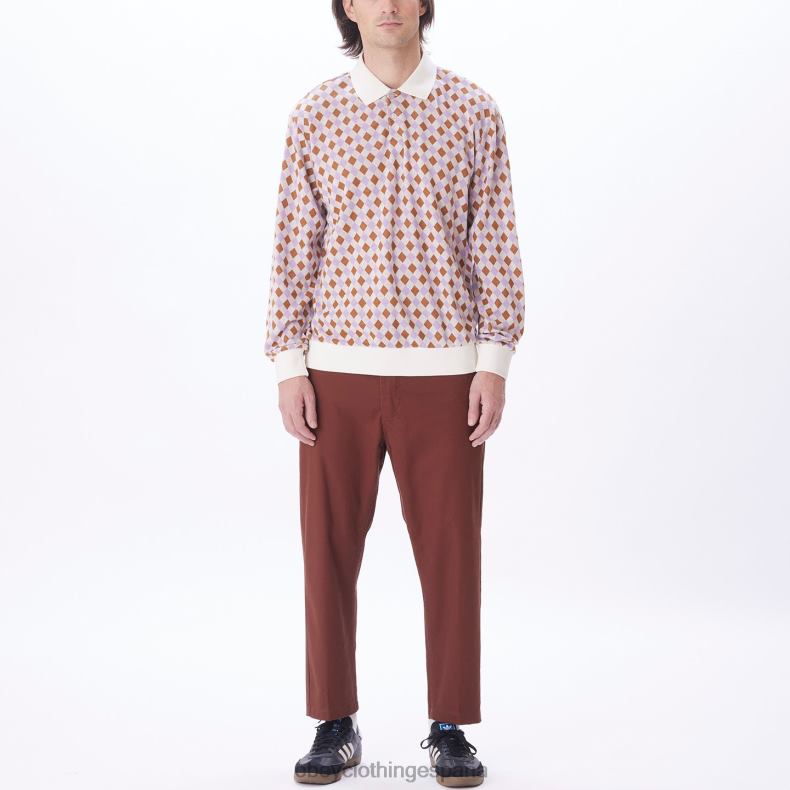 ropa OBEY polo capri jaquard multi sin blanquear hombres 0RV2P785
