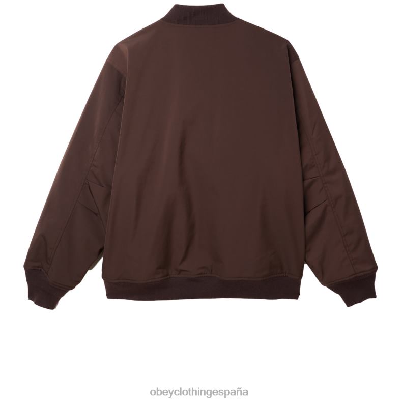 ropa OBEY chaqueta bomber autopista de peaje java marrón hombres 0RV2P833