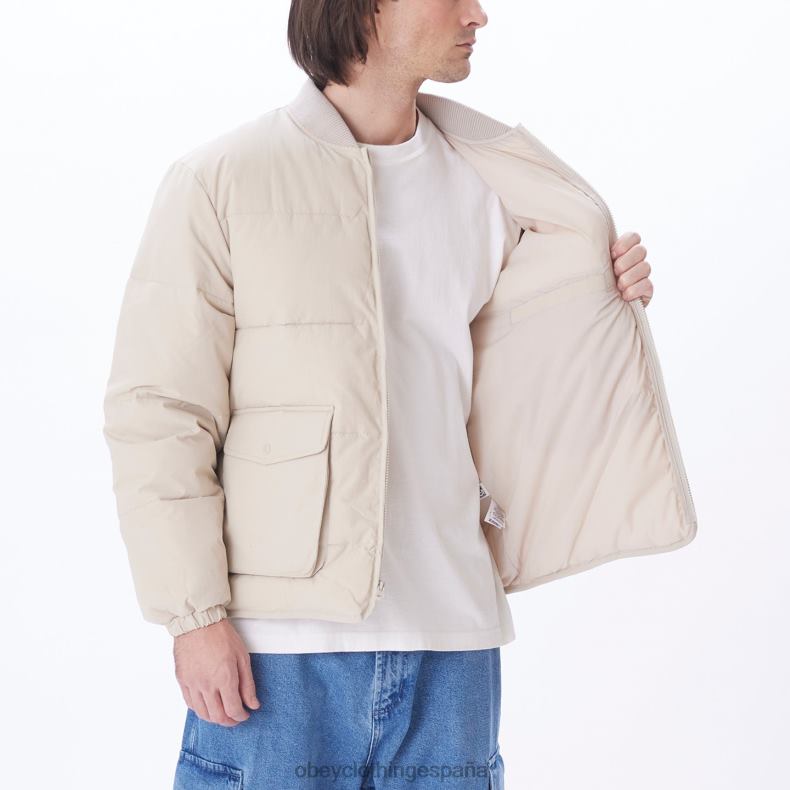 ropa OBEY chaqueta charlie Gris plateado hombres 0RV2P824
