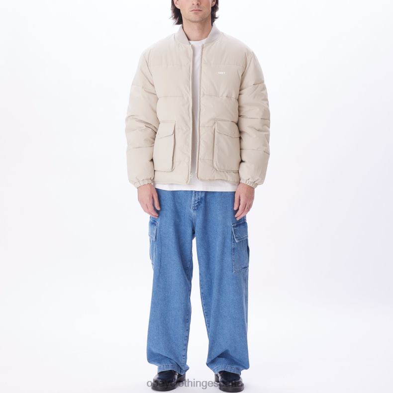 ropa OBEY chaqueta charlie Gris plateado hombres 0RV2P824