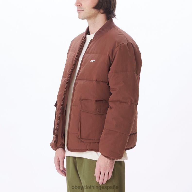 ropa OBEY chaqueta charlie sepia hombres 0RV2P823