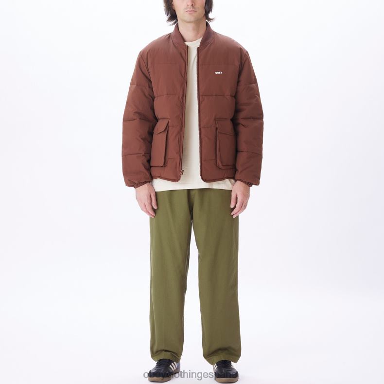 ropa OBEY chaqueta charlie sepia hombres 0RV2P823