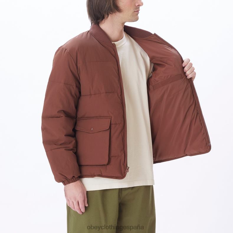 ropa OBEY chaqueta charlie sepia hombres 0RV2P823