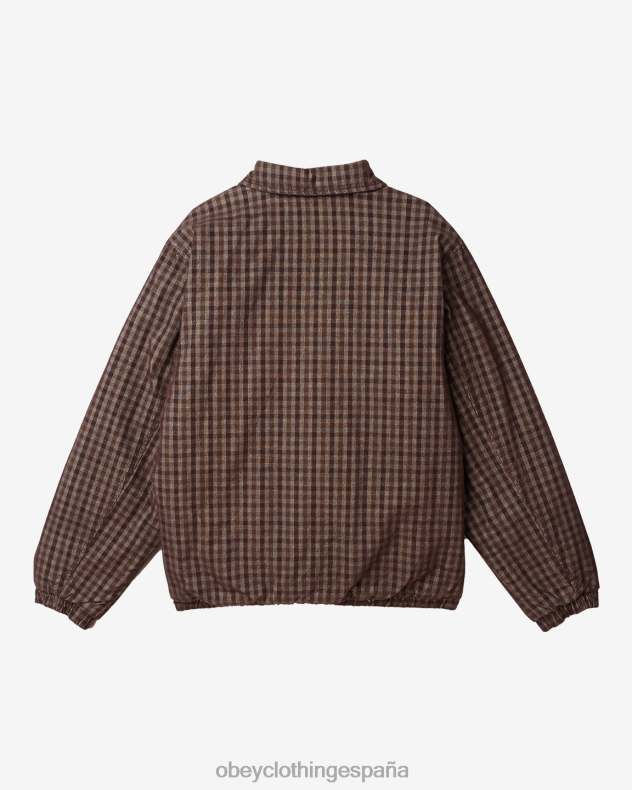 ropa OBEY chaqueta de pana harlem marrón múltiple hombres 0RV2P825