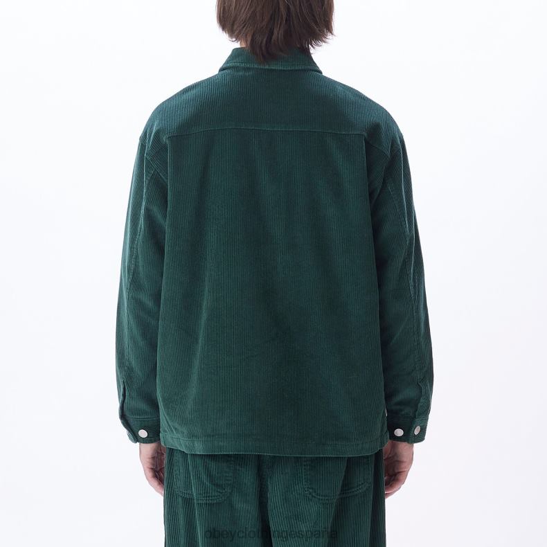 ropa OBEY chaqueta estilo camisa de pana benny cedro oscuro hombres 0RV2P748