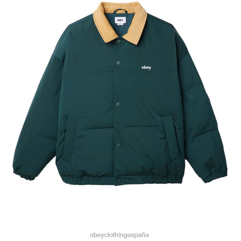 ropa OBEY chaqueta susurra frontones verdes múltiples hombres 0RV2P819