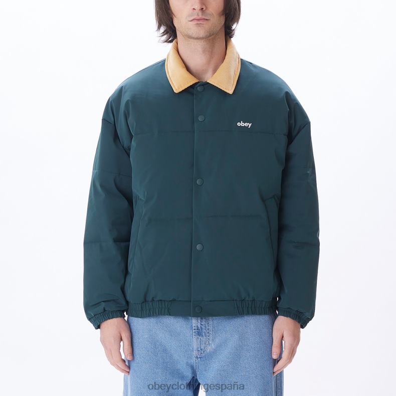 ropa OBEY chaqueta susurra frontones verdes múltiples hombres 0RV2P819